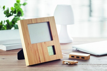 Logo trade corporate gifts picture of: Photo frame with weather statio